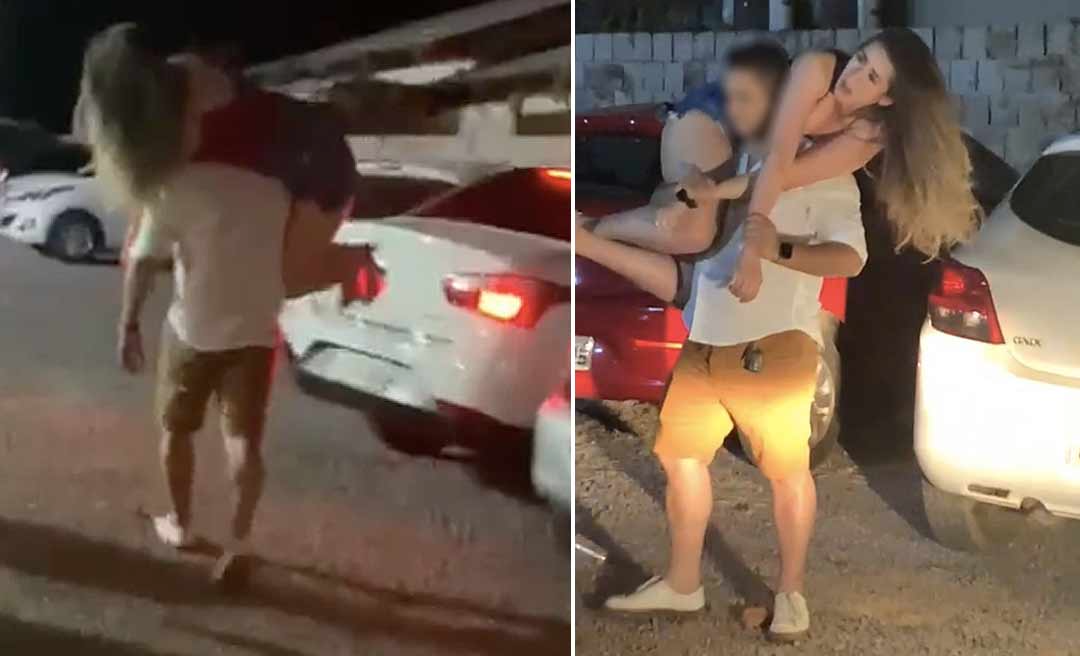 Vídeo: Ex-namorada de Ícaro, envolvido na morte de Jhonliane, se envolve em confusão