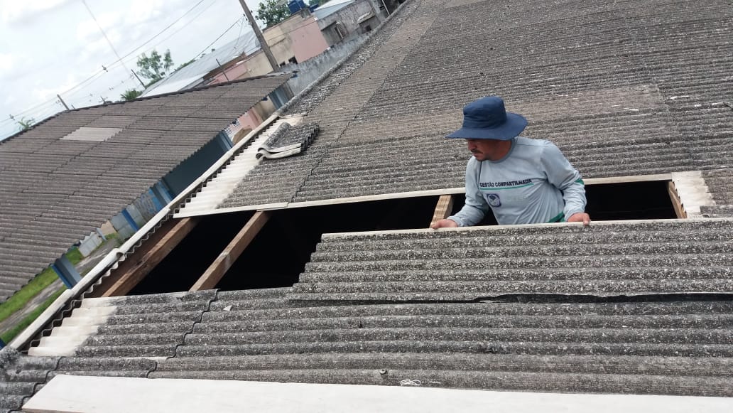 Fundação e Prefeitura realizam serviços de recuperação na Escola Padre Cristóvão Freire Arnoud