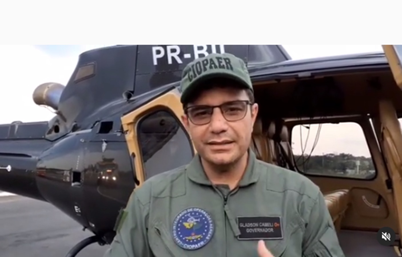 Novo helicóptero do governo chega ao Acre e Gladson faz apresentação no Aeroporto