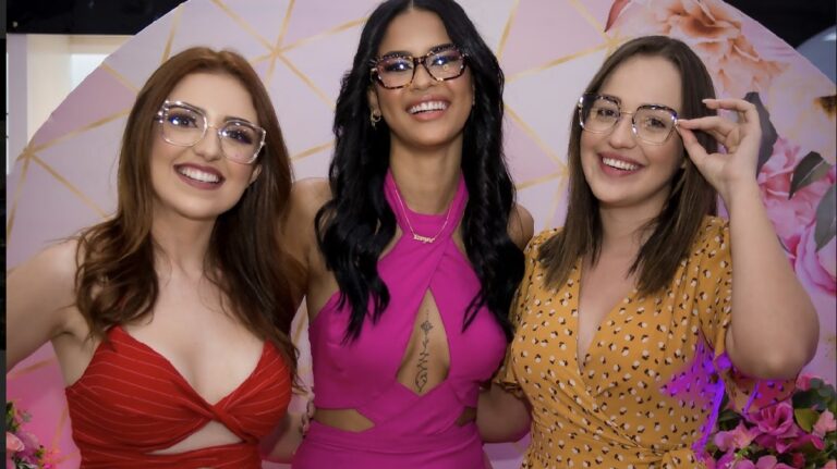 Cliques da coleção Iasmyne Louise da Ótica Moderna na coluna da Márcia