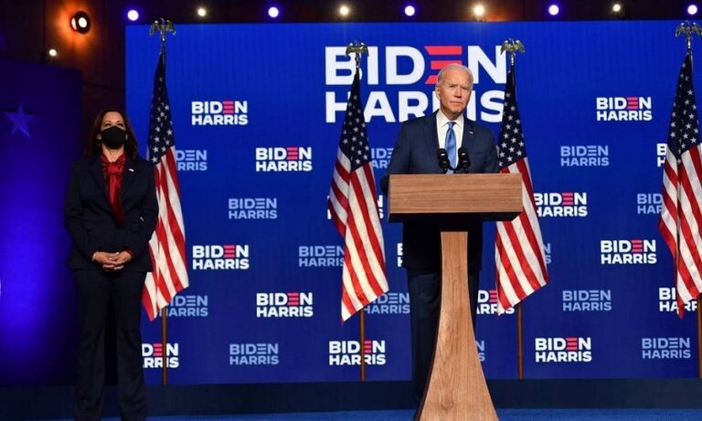 Com vitória iminente, Joe Biden faz discurso em que muda foco para políticas públicas