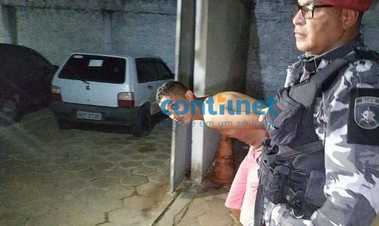 Jovem de 19 é preso no Beco do Sid, no Conjunto Esperança, por tráfico de drogas