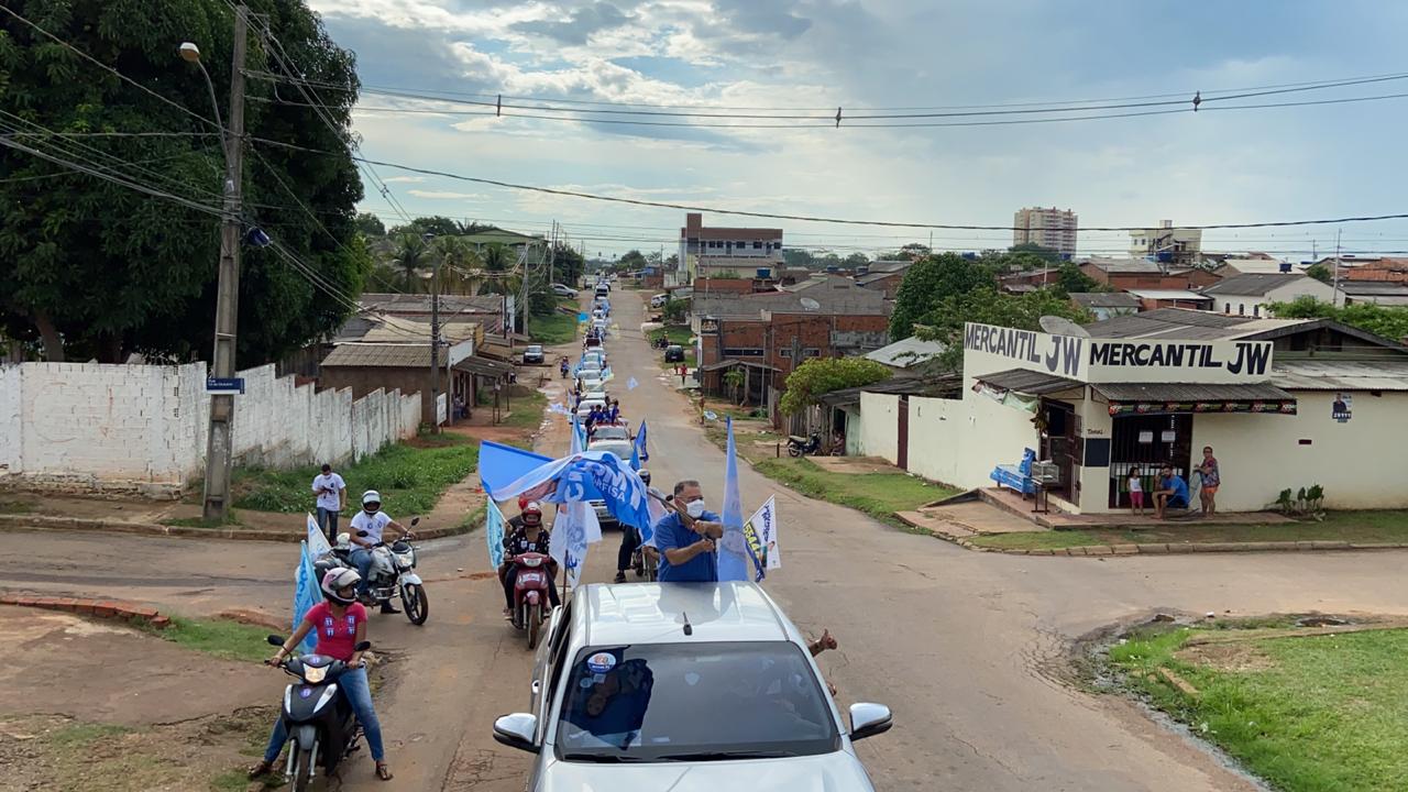 Marfisa Galvão lidera grande carreata em apoio a Tião Bocalom