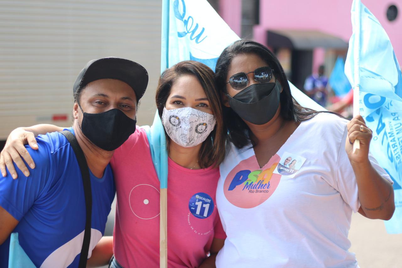 Campanha de Bocalom toma conta da cidade de Rio Branco