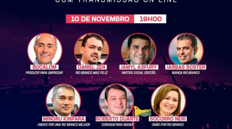 Acre 2050 realiza último debate com os sete candidatos a Prefeitura de Rio Branco