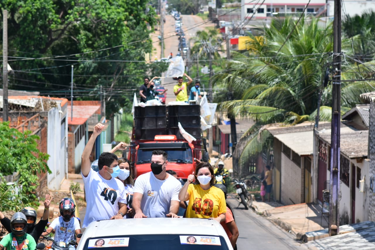 Socorro Neri e Eduardo Ribeiro fazem carreata nas regionais do Tancredo Neves e São Francisco