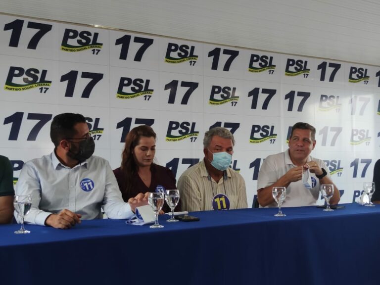 Dirigentes do PSL e PSDB selam apoio a candidatura de Bocalom no segundo turno