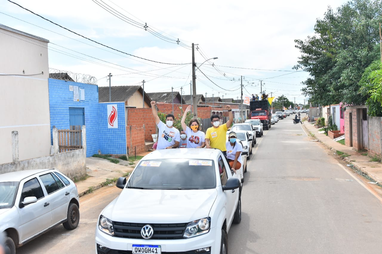 Na Cidade do Povo, Socorro Neri e Eduardo Ribeiro promovem a carreata do 40