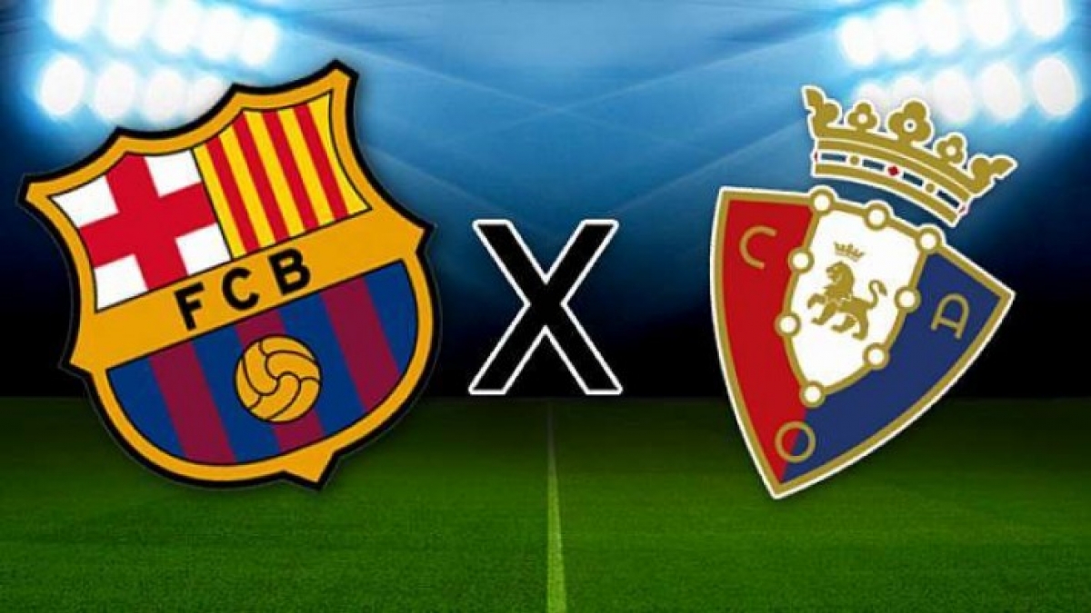 Onde assistir ao vivo a Barcelona x Osasuna, pelo Campeonato Espanhol?