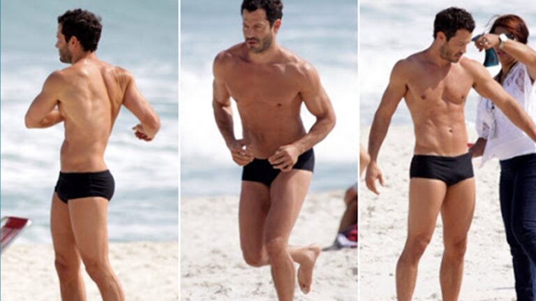 Malvino Salvador tem ereção em desfile de sunga e fica desesperado em passarela