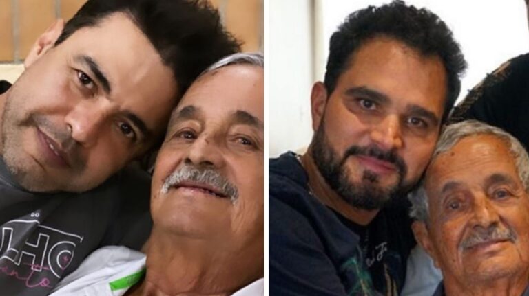 Zezé Di Camargo toca sanfona e canta ‘É o Amor’ no velório do pai, Francisco Camargo