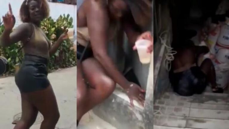 Deise Gouveia cai bêbada na casa da vizinha e vira a nova sensação da web