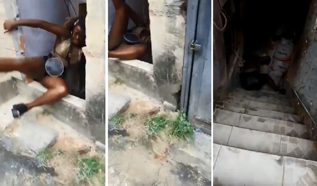 Vídeo: Ela caiu dentro da casa da vizinha após tomar umas e viralizou; conheça Deise
