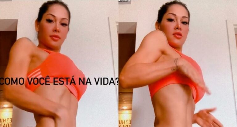 Mayra Cardi tira a calcinha para mostrar ‘truque de postura’ em fotos