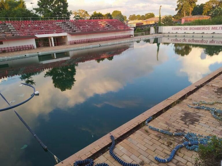 Após denúncia, Corpo de Bombeiros diz que piscina do Armando Nogueira será revitalizada