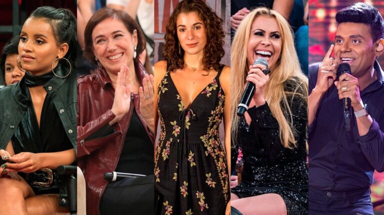 Gleici Damasceno, Joelma, Lilia Cabral, Giulia Bertolli e Pablo no ‘Altas Horas’