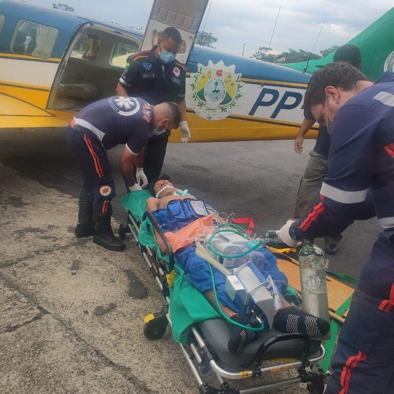 Indígena com insuficiência respiratória é transferido por helicóptero de Assis Brasil para Rio Branco