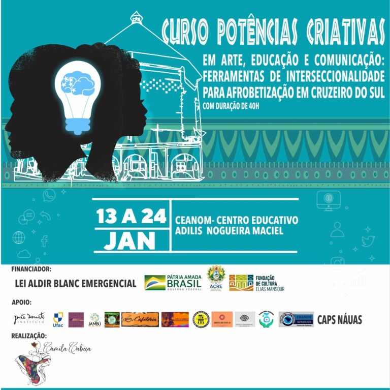 Artista Camila Cabeça implementa curso de Afrobetização no Juruá