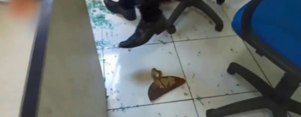 Enxada é arremessada em direção a prefeito durante cerimônia de posse