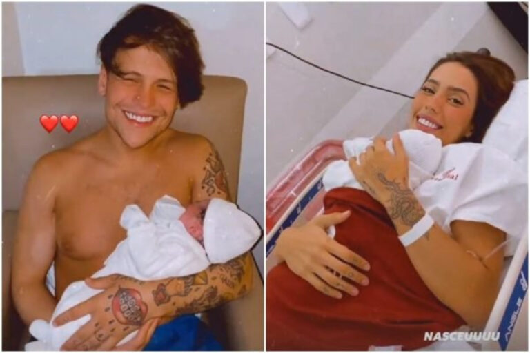 Nasce o segundo filho de Saulo Poncio e Gabi Brandt.; veja fotos