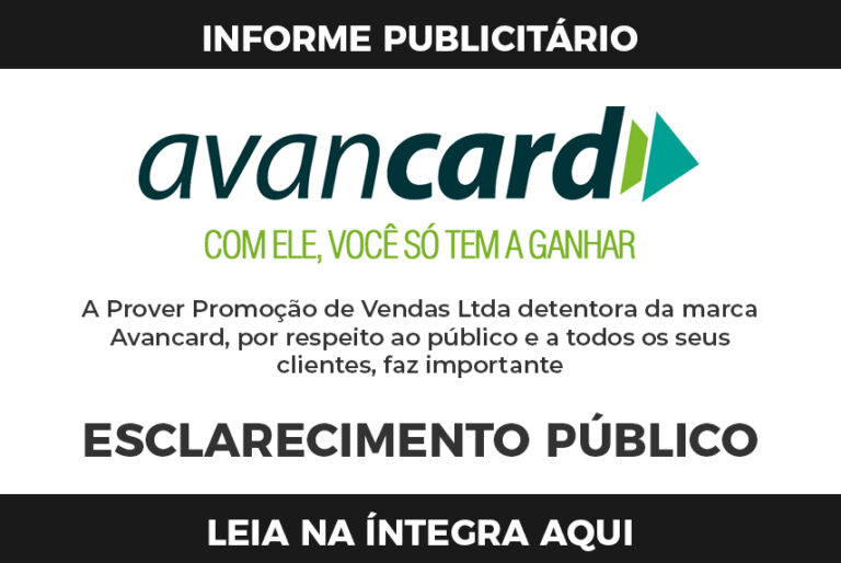 Nota de esclarecimento da Prover Promoção de Vendas- Avancard
