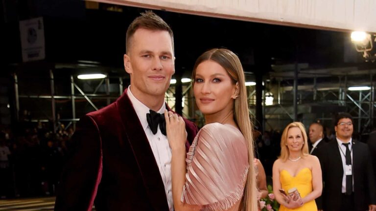 ‘Te amo muito’, diz Tom Brady para Gisele após conquista do Super Bowl VL