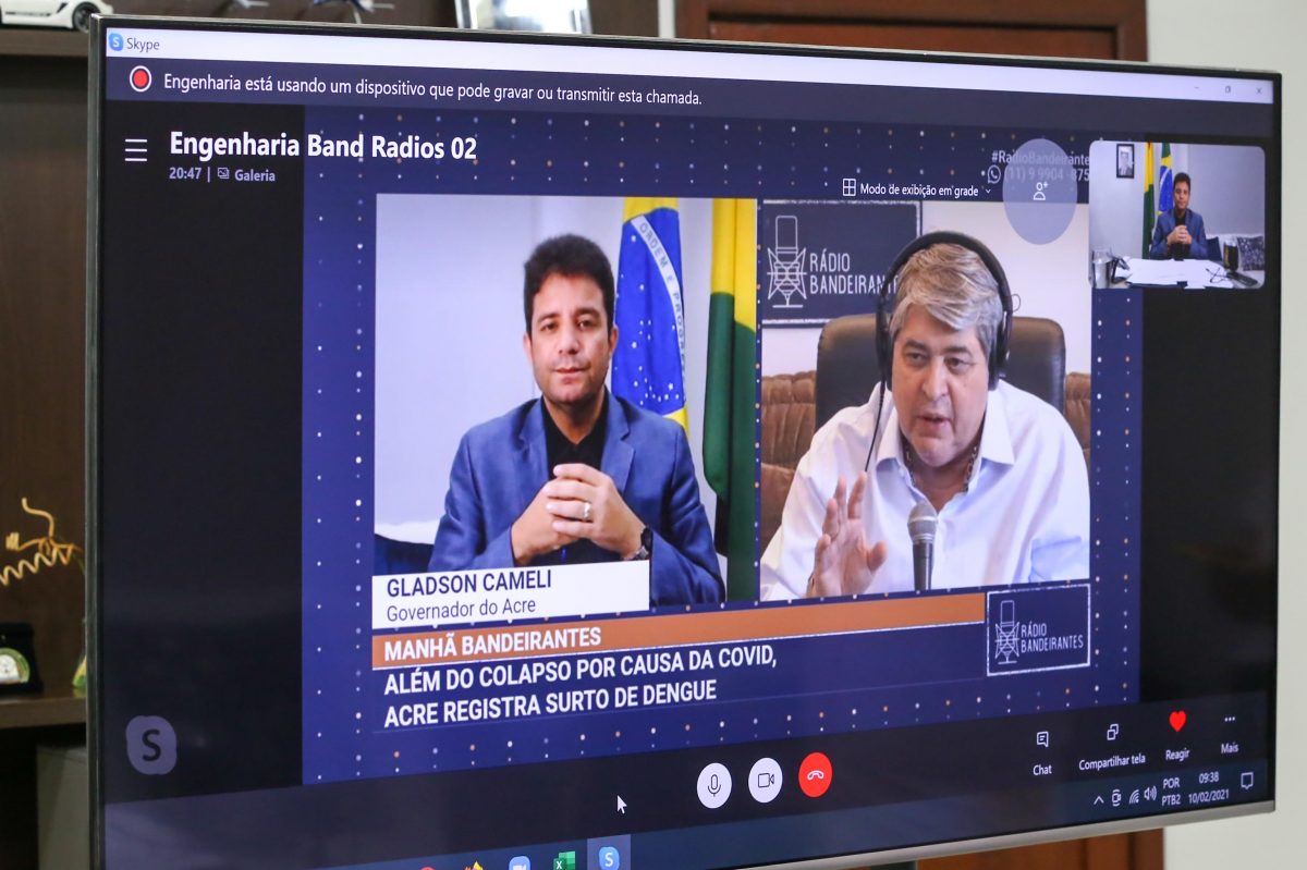 Em entrevista a Datena, Cameli pede ajuda internacional para combater Covid-19