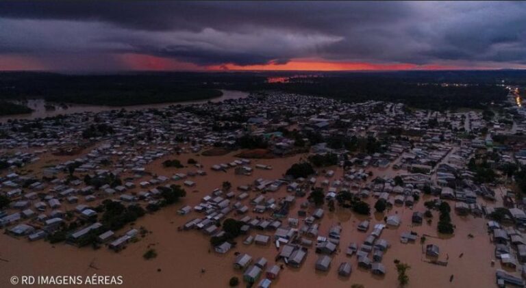 Rio Tarauacá transborda pela terceira vez e atinge cerca de 3 mil residências