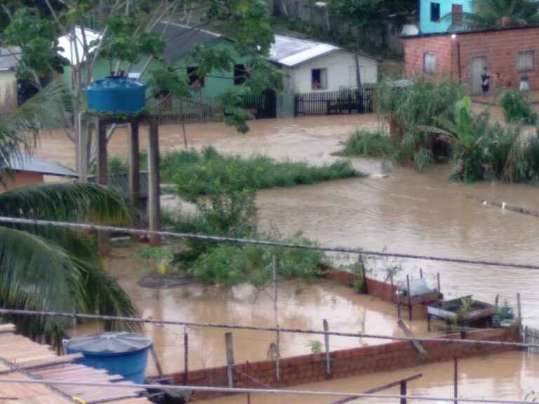 Forte chuva causa alagamentos, quedas de árvore e outros estragos em Cruzeiro do Sul