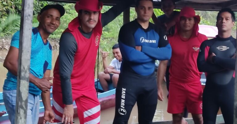 ‘Anaconda’ vira embarcação e pescador quase perde motor de R$ 7 mil em Rio Branco