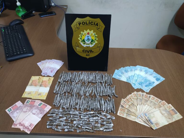 Polícia Civil cumpre mandados, prende dois e apreende droga na capital