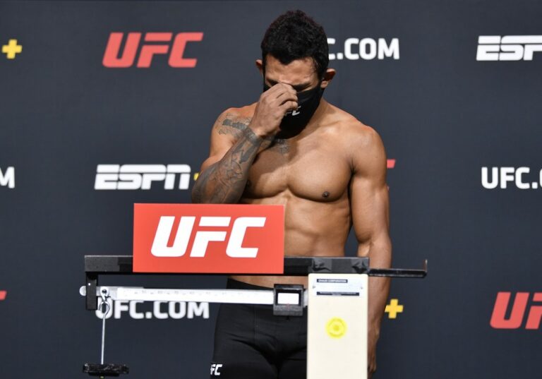 Salmão, vômito e diarreia: os bastidores do estouro recorde de peso de Rafael Alves no UFC