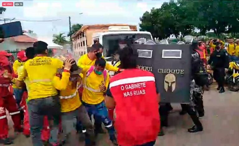 Governo diz que ação da PM em manifestação da Zeladoria atendeu pedido da Prefeitura