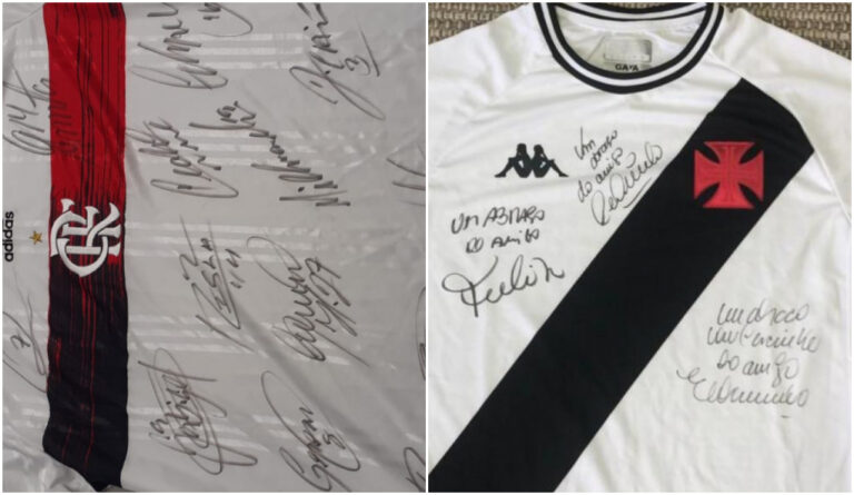 Camisas do Vasco e Flamengo autografadas serão sorteadas para ajudar vítimas de cheias no AC