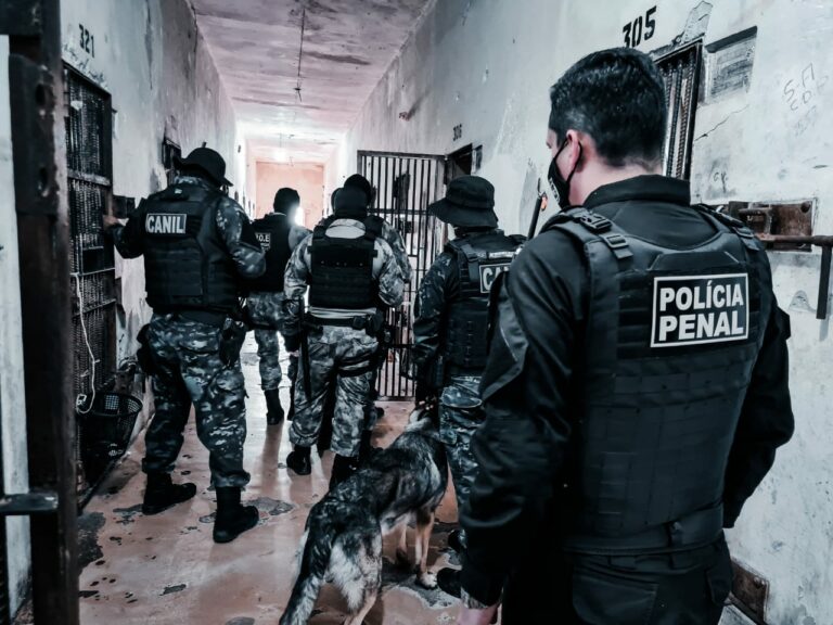 Segurança realiza 2ª fase da operação Força Penal no complexo penitenciário de Rio Branco