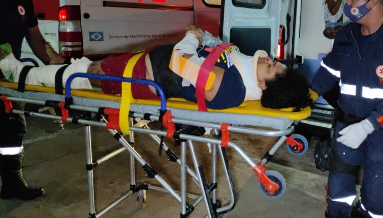 Colisão entre motos deixa família ferida em Ramal na Cidade do Povo