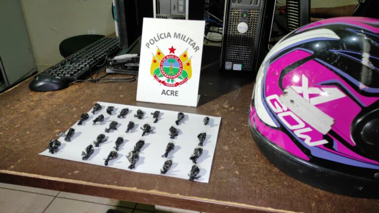 Jovem é capturado pela PM com 27 trouxinhas de maconha escondidas na boca, na Sobral