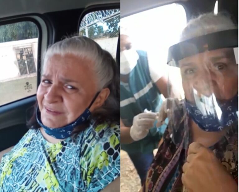 No AC, idosa chora após não ser vacinada, mas é imunizada no dia seguinte e comemora