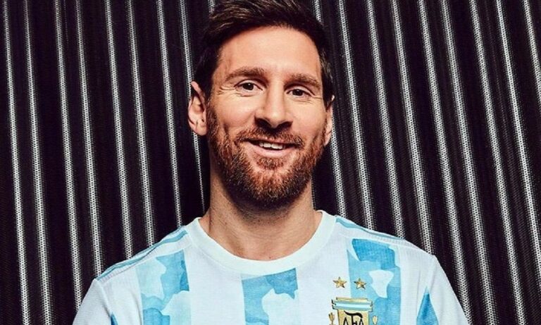 Com Messi e Dybala de modelos, Argentina lança novo uniforme “manchado”