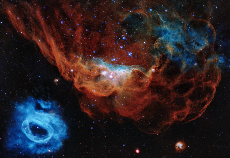 Hubble: a nebulosa vermelha gigante completa 30 anos