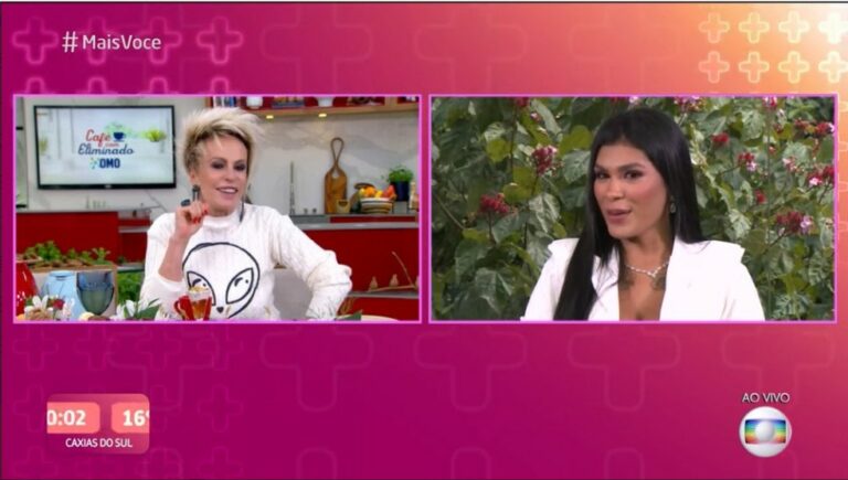 Pocah é pedida em casamento ao vivo no ‘Mais Você’