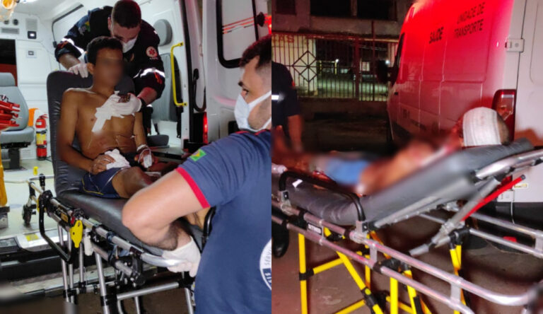 Mulher esfaqueia marido e crava faca no peito de jovem que tentou separar briga