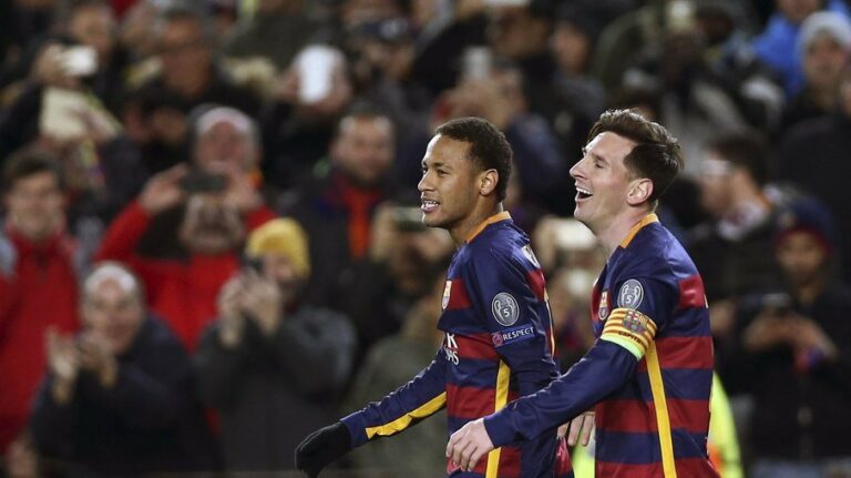 Puxado por Messi, vestiário do Barcelona sonha com retorno de Neymar
