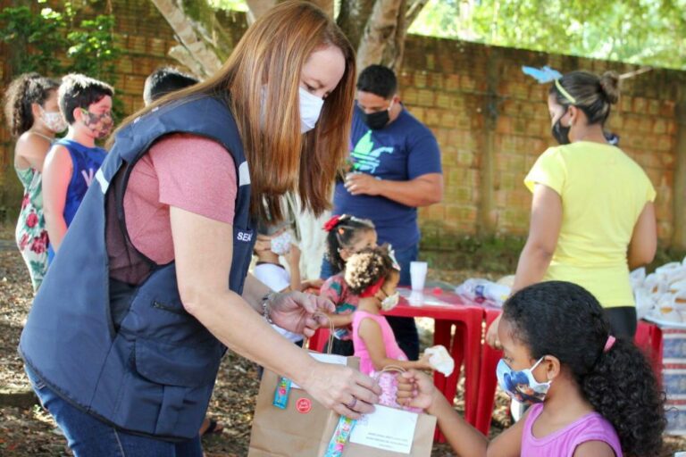 Secretaria Estadual de Assistência Social promove celebração de Páscoa em comunidade de Rio Branco