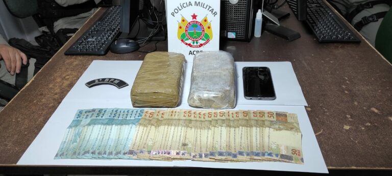 Membro do CV é preso com 2 kg de cocaína em Rio Branco