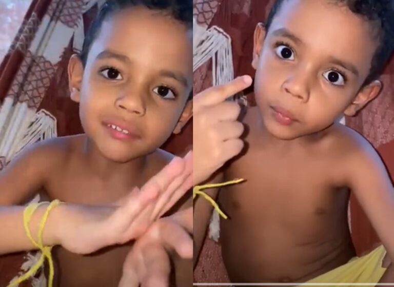 No AC, menino de 5 anos faz orientações sobre coronavírus: “Se cuide, esse vírus é malvado”