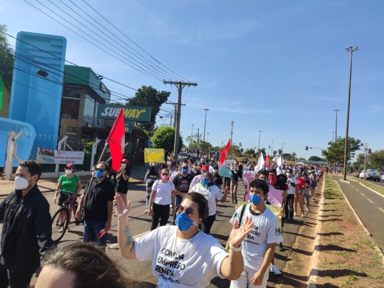 Campo Grande realiza ato contra presidente Bolsonaro e má gestão
