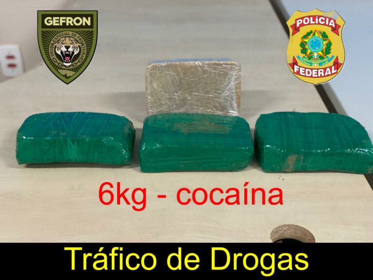 Homem é preso com 6kg de cocaína durante operação na BR-317, próximo a Xapuri