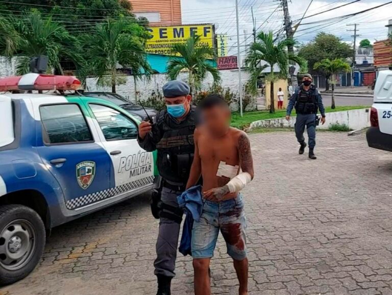 Adolescente e comparsas são capturados após atirarem contra a polícia, em Manaus