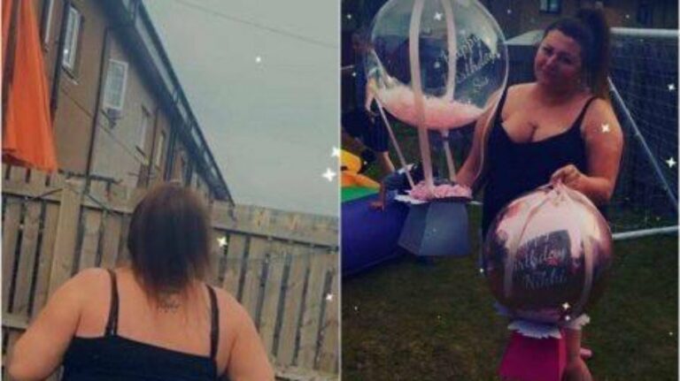 Mulher deixa escapar balão com R$ 800 que ganhou de aniversário; veja vídeo